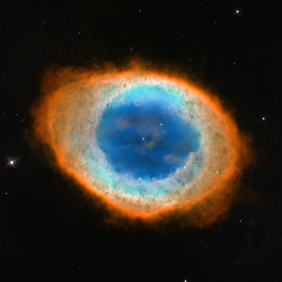 Туманность М 57 (Кольцо). Источник: NASA, ESA and the Hubble Heritage (STScI/AURA)-ESA/Hubble Collaboration