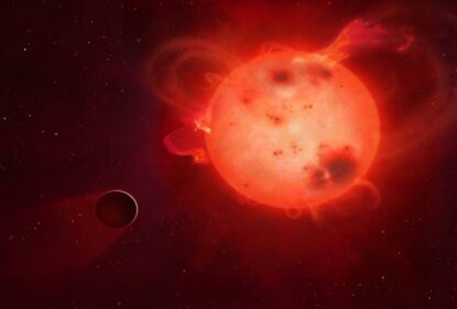Astronomers discover an exoplanet near a star with a giant spot