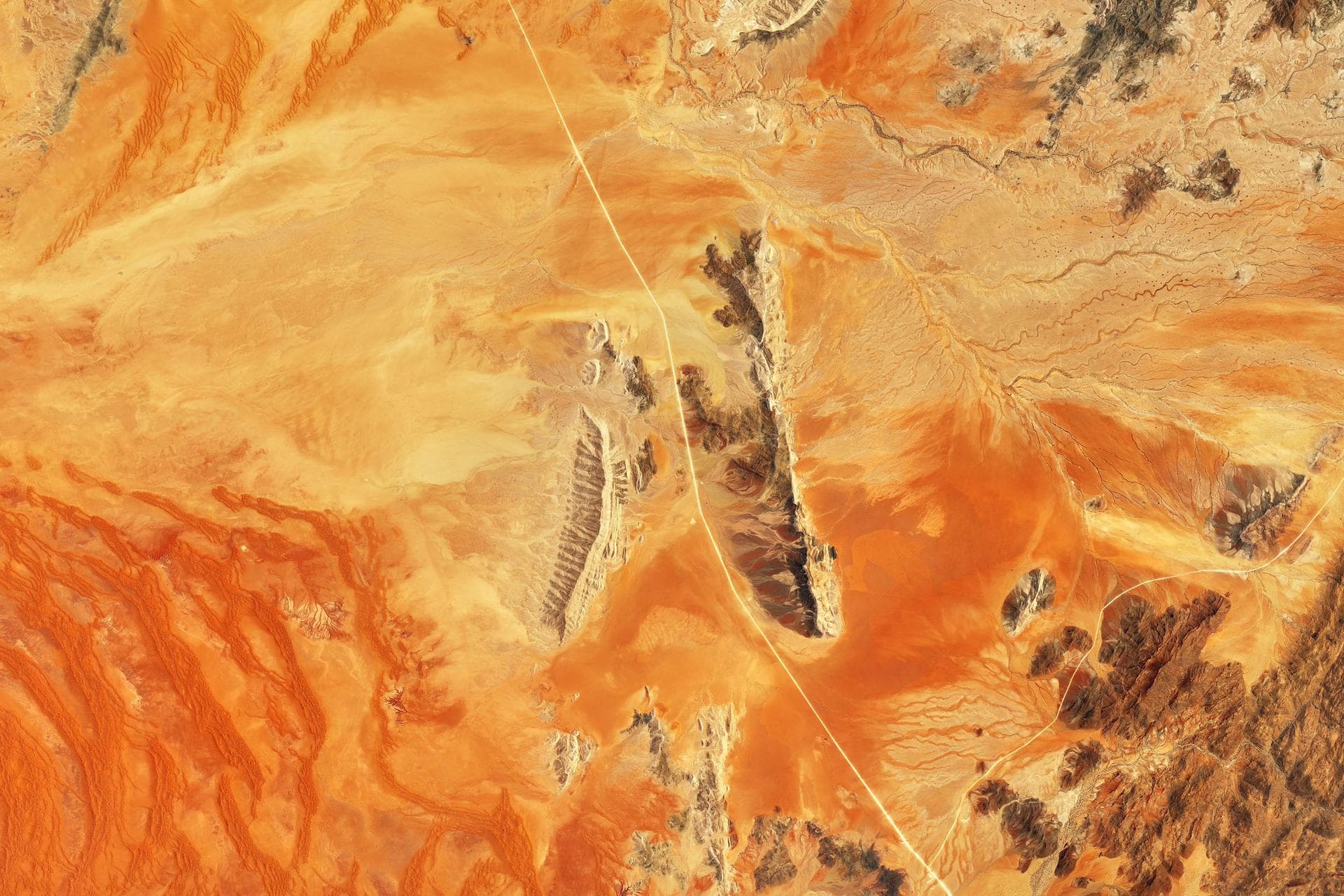 Пустыня Намиб из космоса