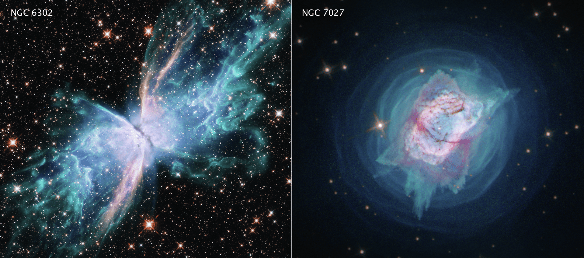 Hubble сфотографировал две планетарных туманности