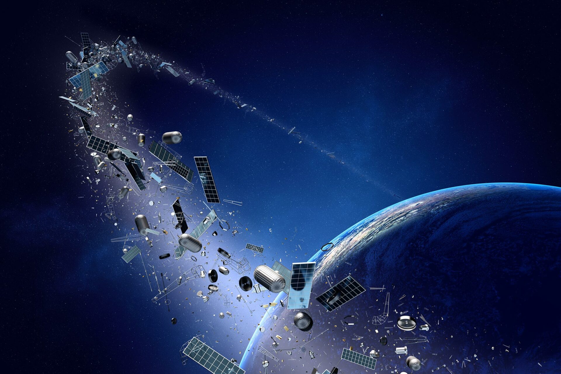 Orbital trash: debris of hybrid space war