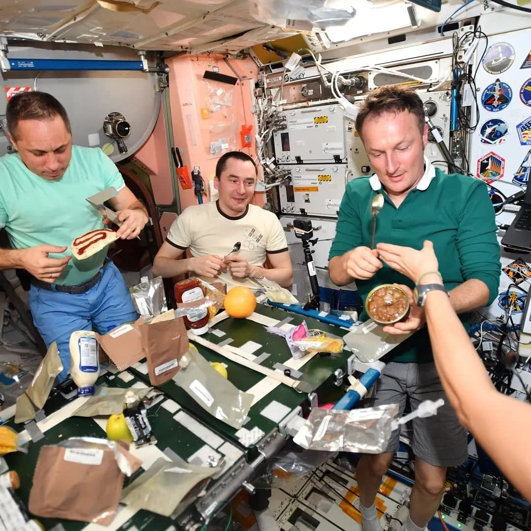 Астронавты на МКС приготовили космическую индейку на День благодарения