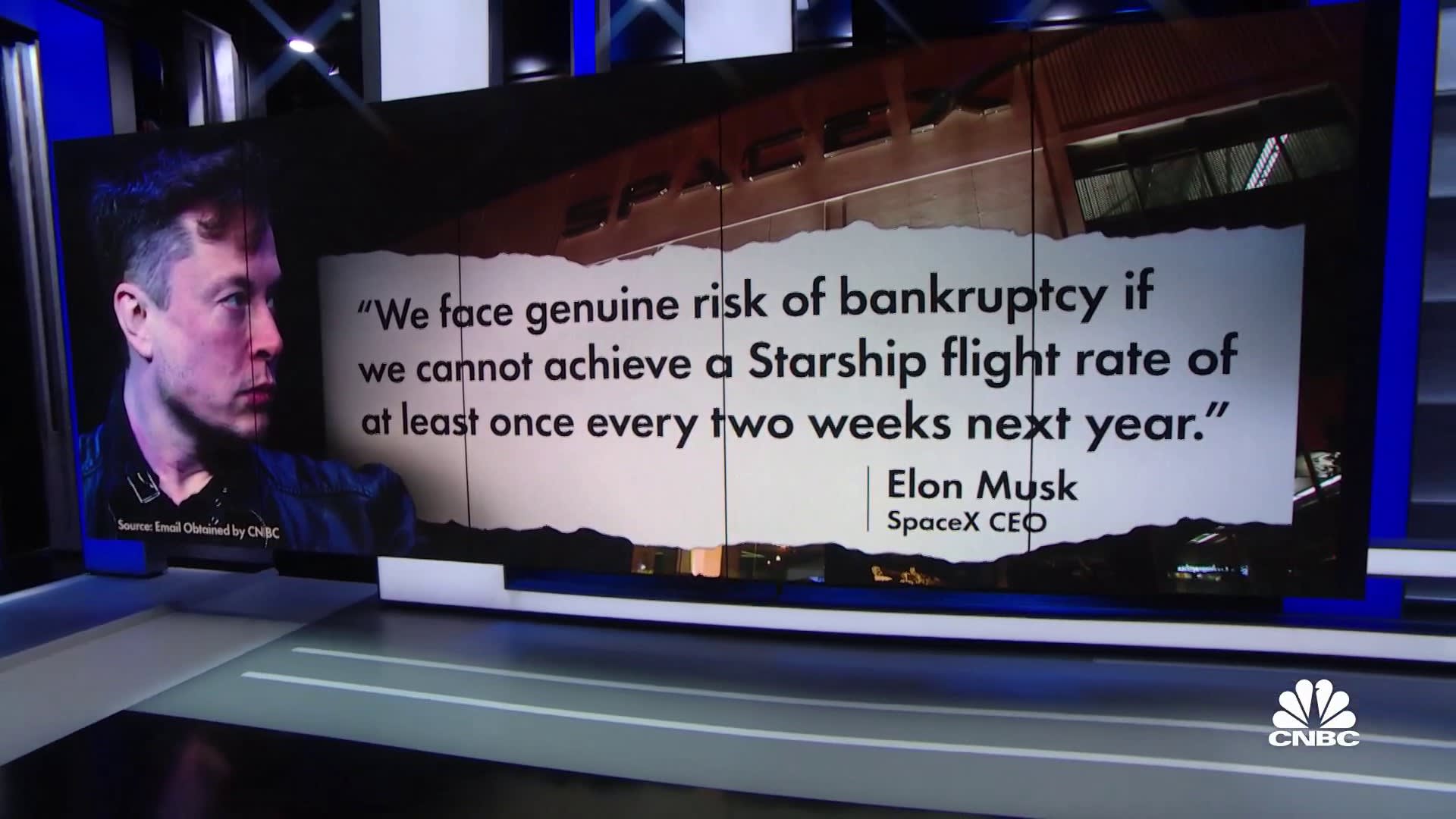 Ілон Маск попередив про ризик банкрутства SpaceX