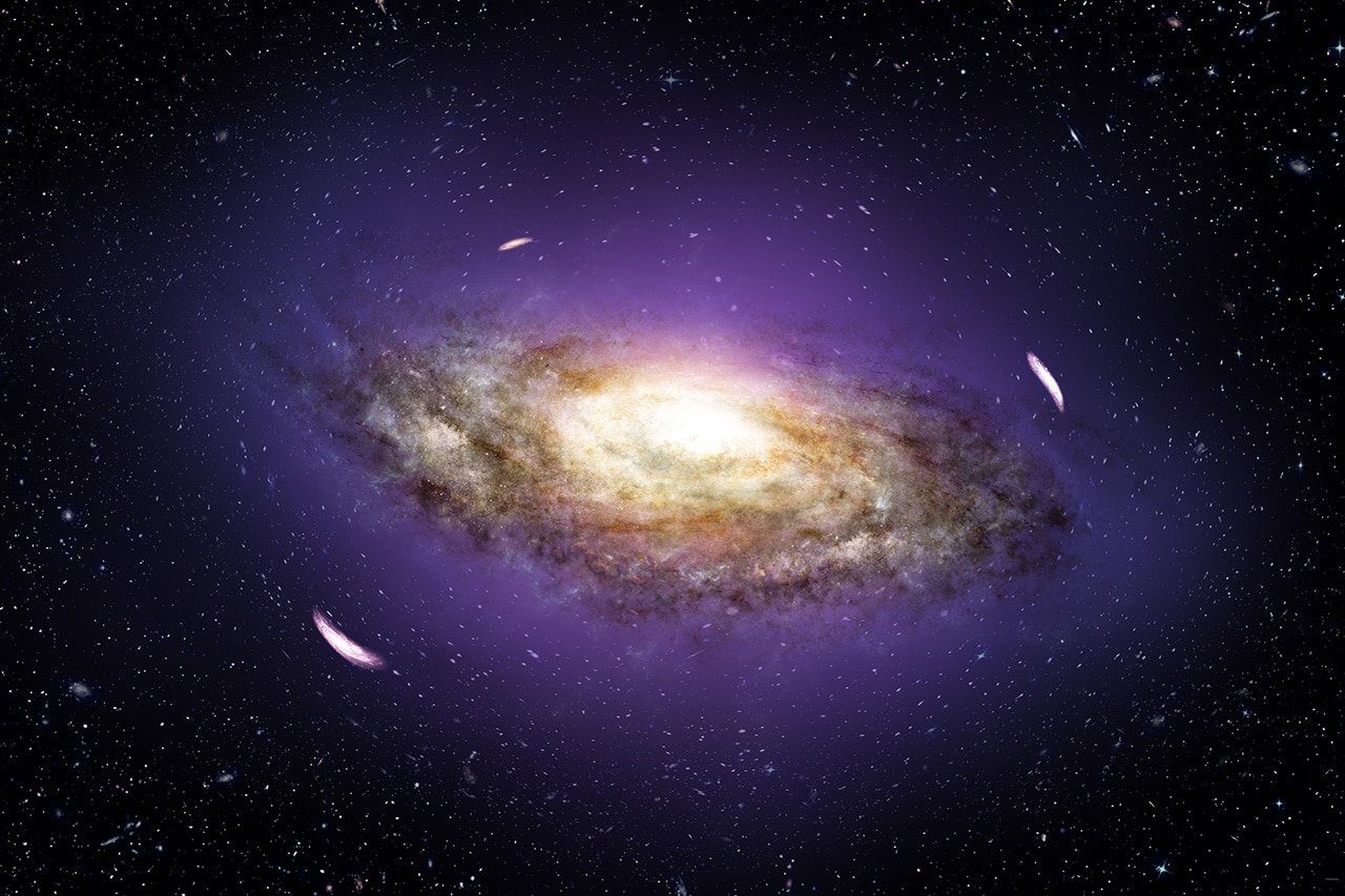 Пограбування космічного масштабу: великі галактики «крадуть» темну матерію у дрібніших
