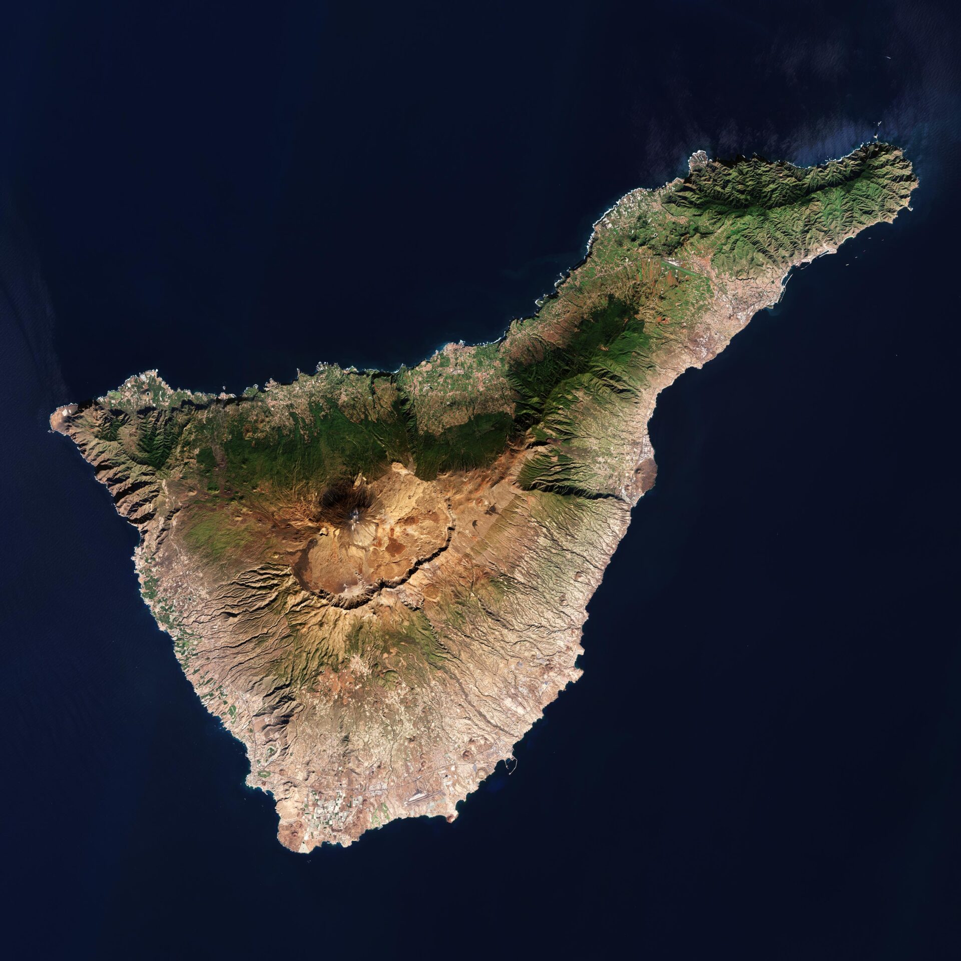 Tenerife вид сверху