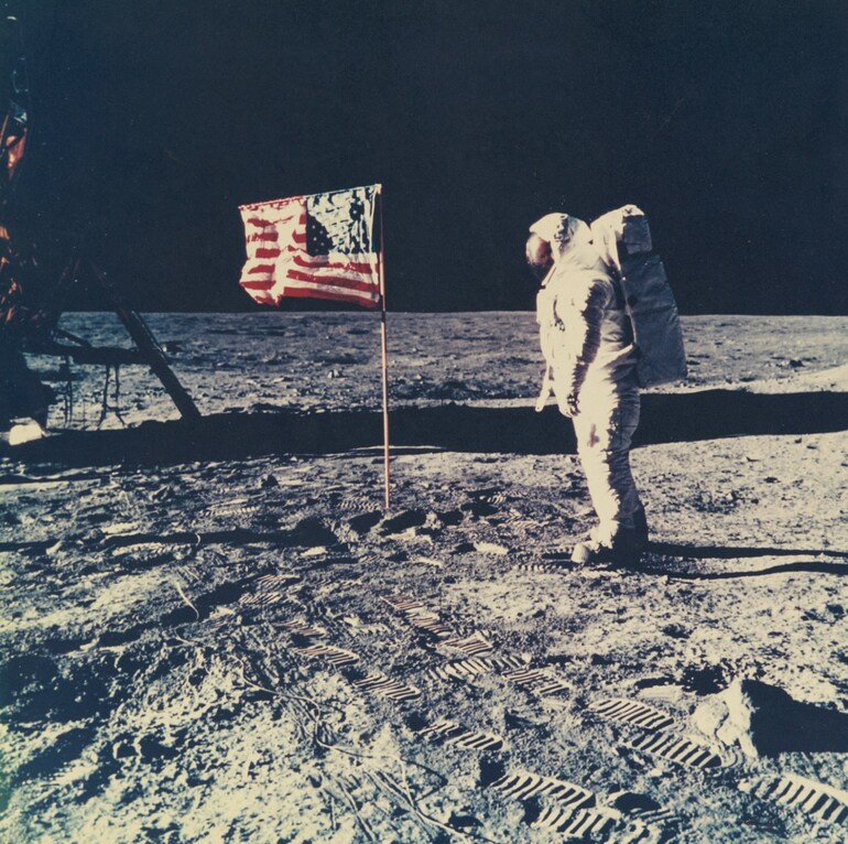 Iconic photos of Armstrong and Aldrin from Apollo 11 were 100% sold