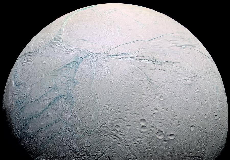 Water on icy moons can freeze at very low temperatures