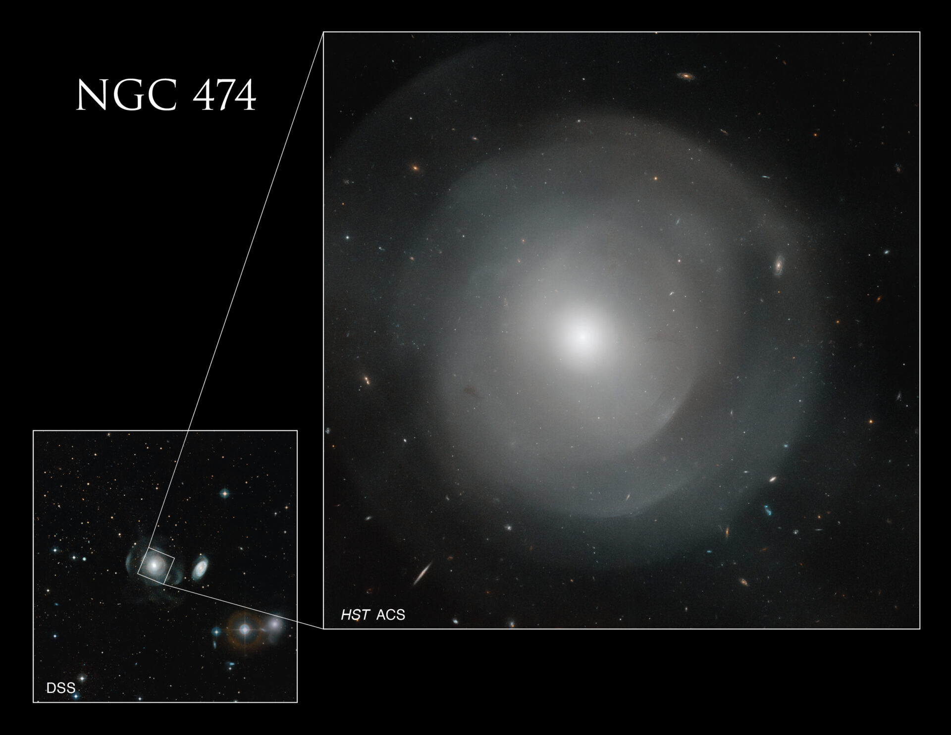 Эллиптическая галактика NGC 474 
