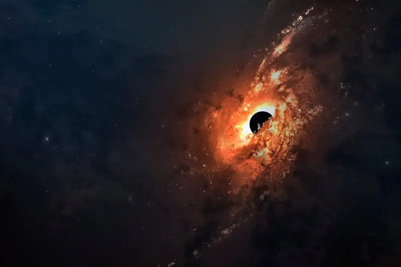 Иллюстрация черной дыры M87*