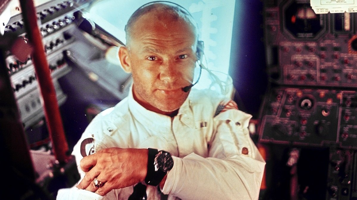 Астронавт Базз Олдрин во время миссии Apollo 11