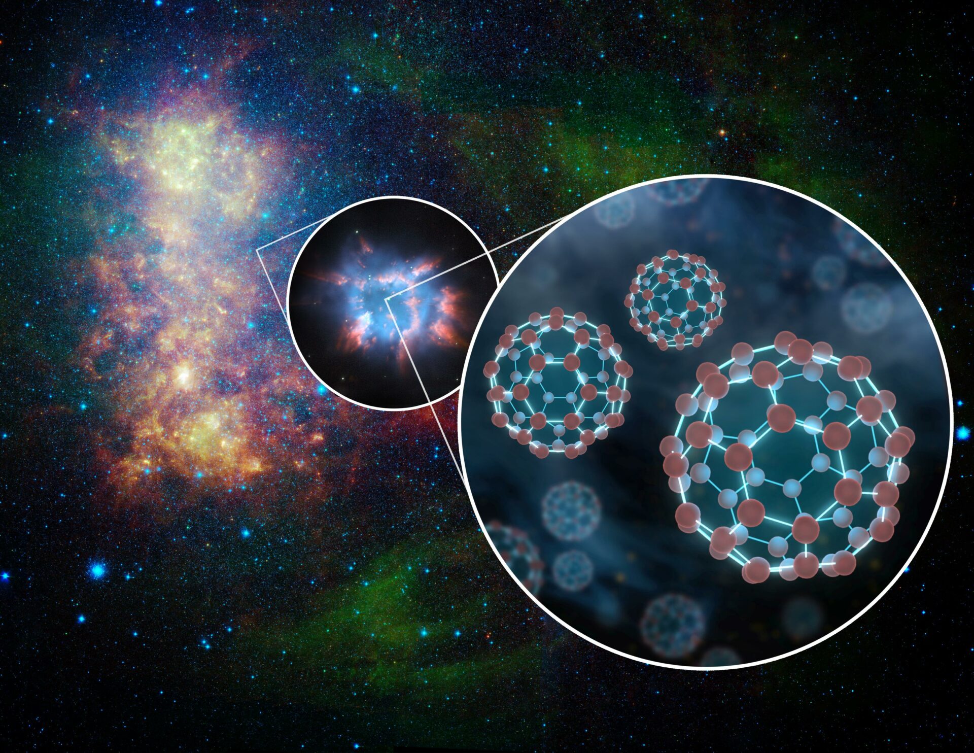 Buckyballs and carbon nanotubes can form in supernova explosions