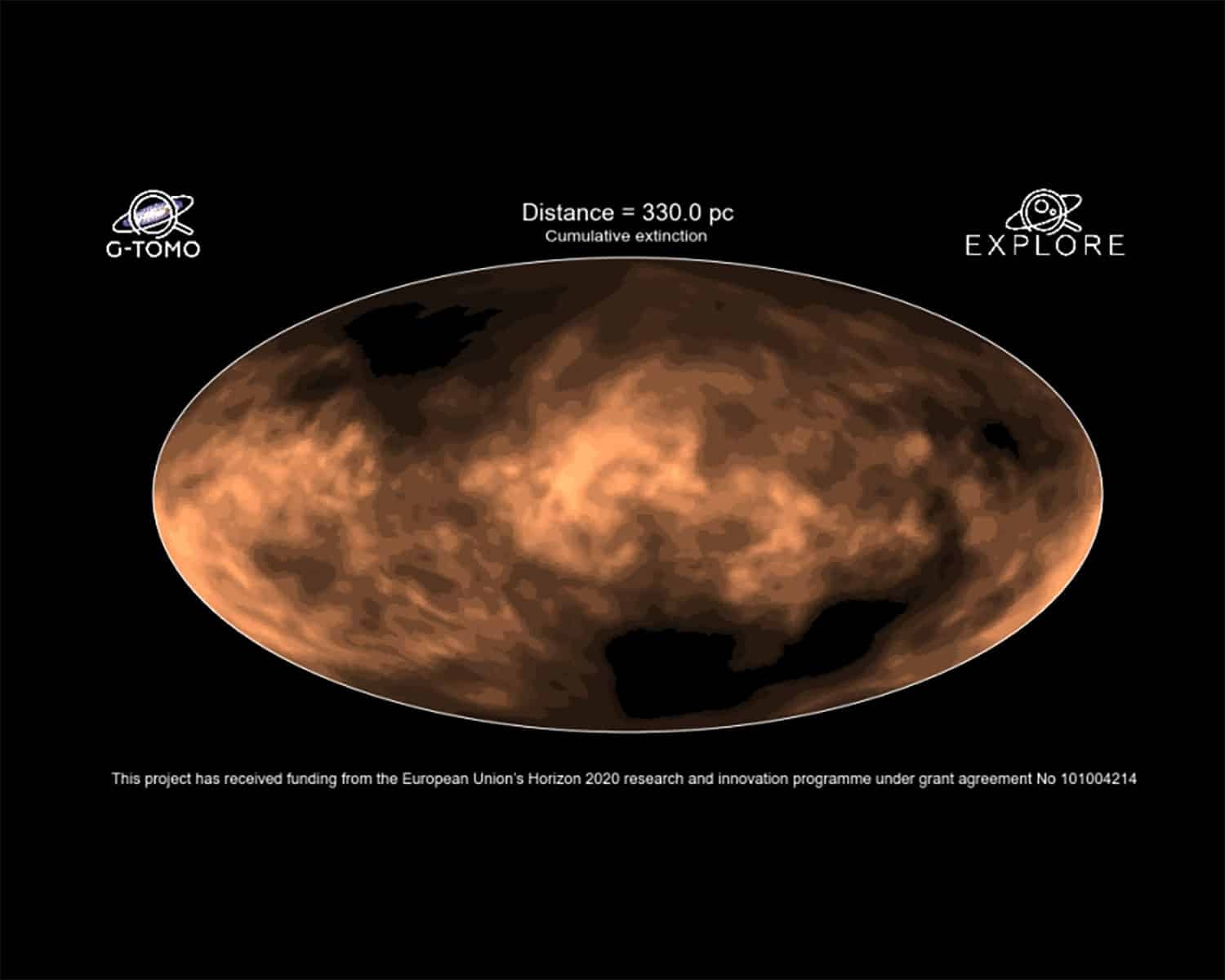 Астрономи створили анімацію міжзоряного пилу в Чумацькому Шляху