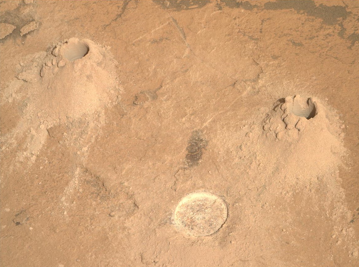 Бурение породы на Марсе
