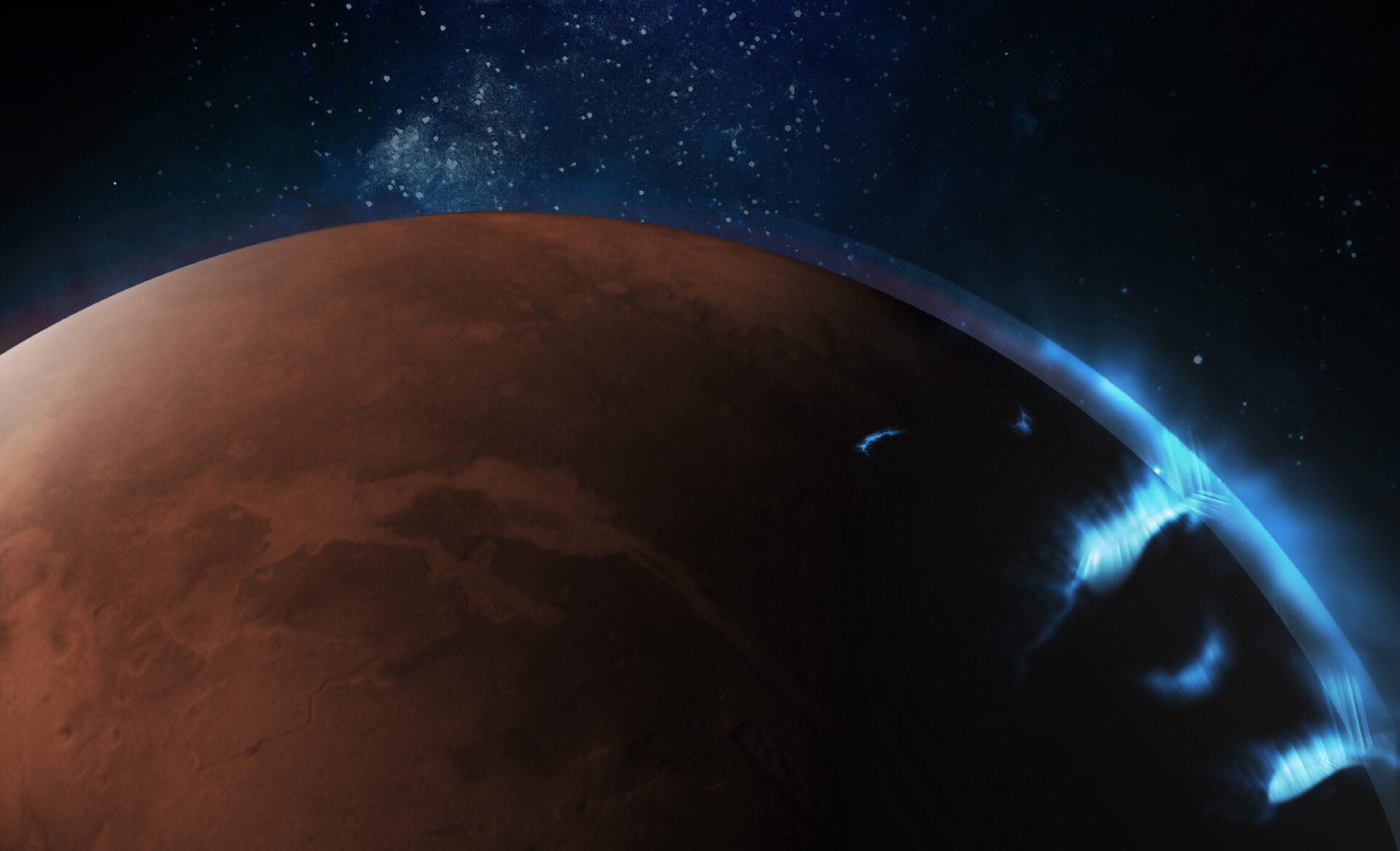 Аппарат «Аль-Амаль» год записывал ультрафиолетовое свечение атмосферы Марса