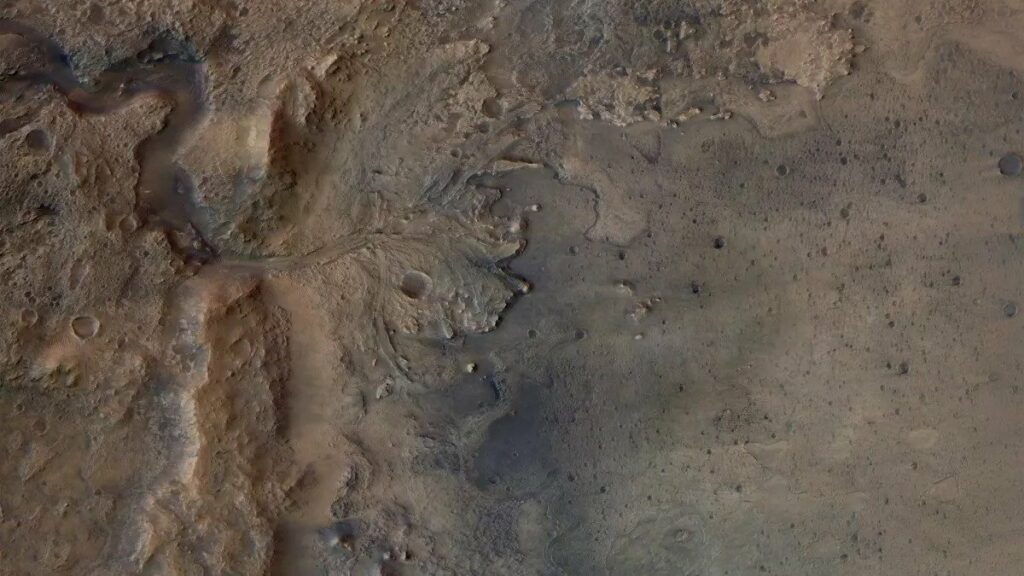 Дельта реки на Марсе
