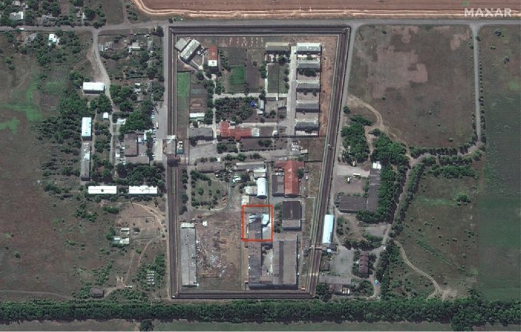 Тюрьма в Оленевке на спутниковых снимках