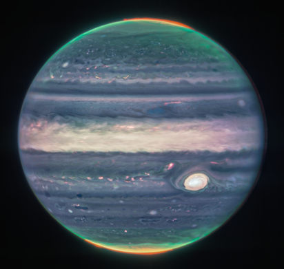 James Webb took an amazing picture of the aurora of Jupiter