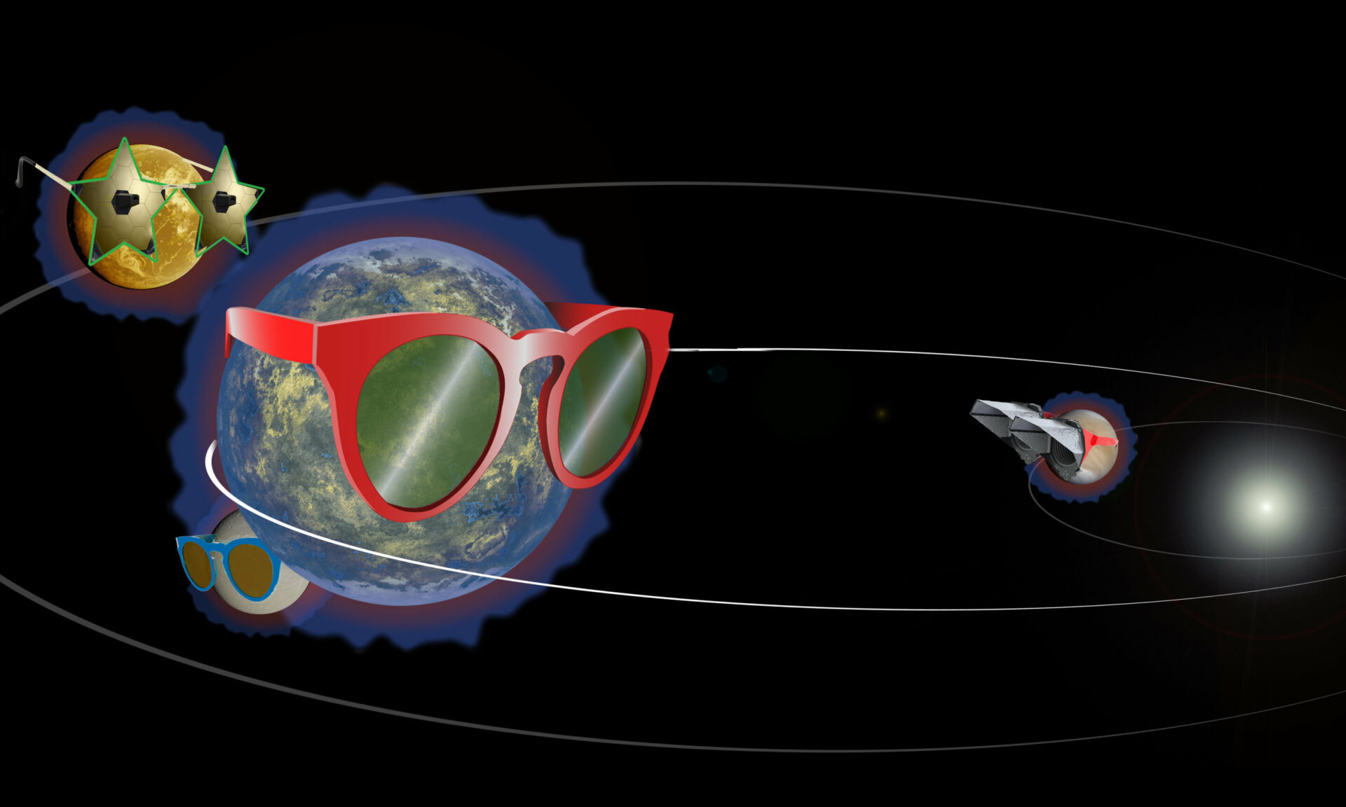 Effect of “photobombing” in the study of exoplanets