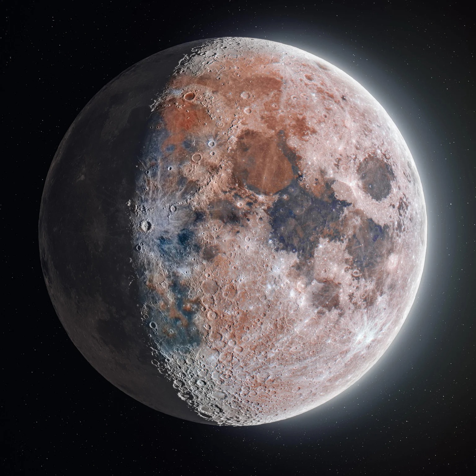 Astrophotographers spent two years creating a 174-megapixel image of the Moon