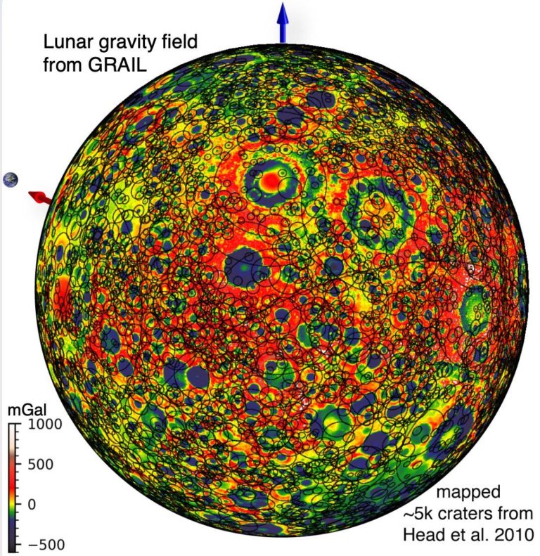  Карта кратеров на Луне