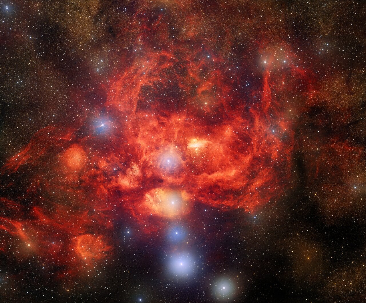 Фото туманности NGC 6357,