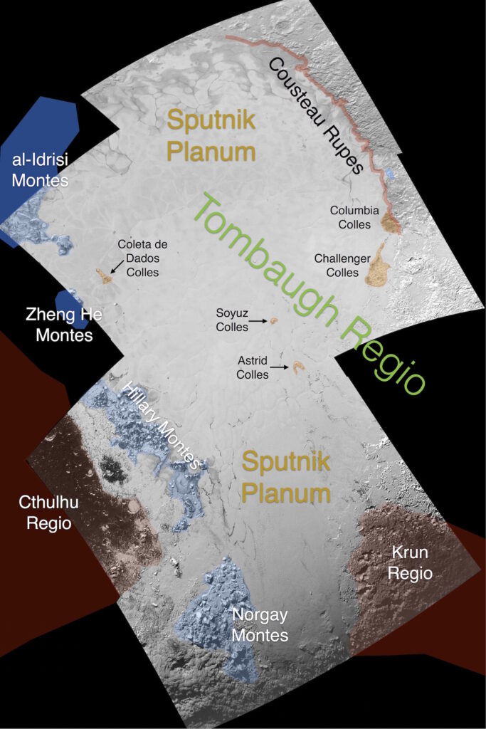 Спутник Сергея Королева дал имя равнине на Плутоне