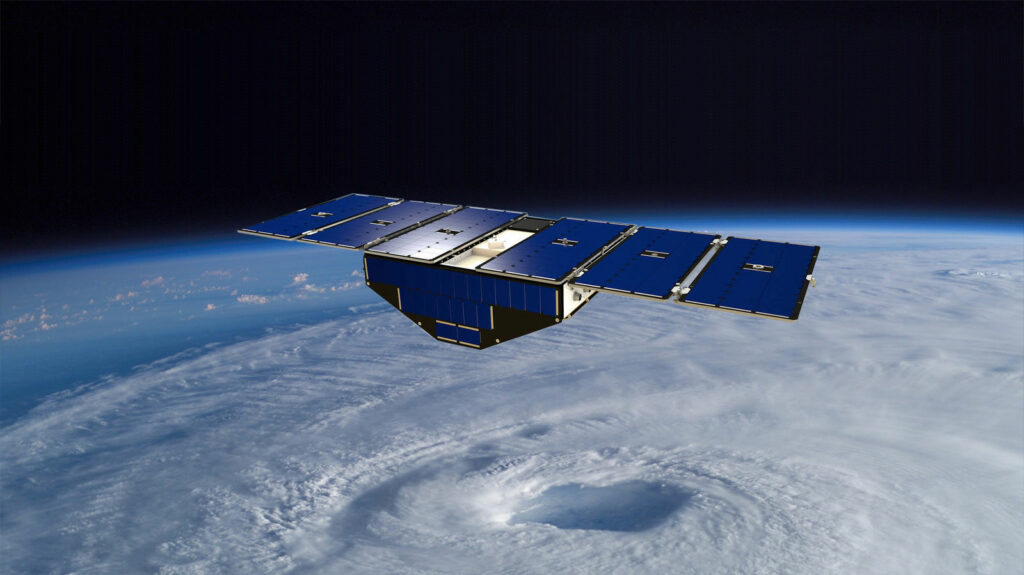 Супутник CYGNSS, який допомогає калібрувати новозеландська авіакомпанія