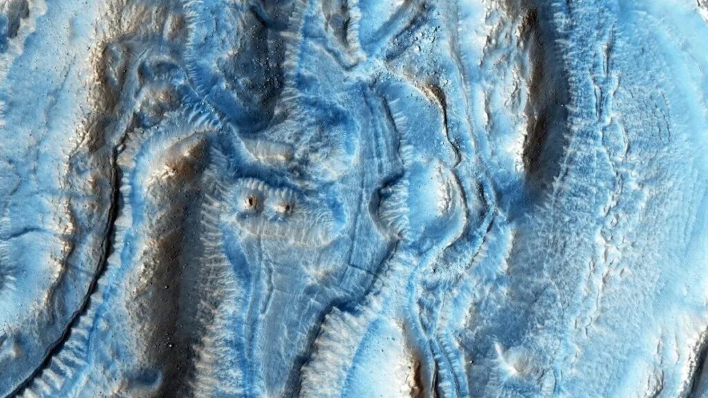 Форми рельєфу, які утворили марсіанські льодовики