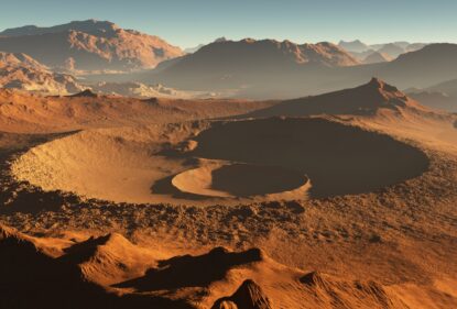 Исследование показало, что древняя марсианская жизнь могла быть уничтожена из-за резкого охлаждения планеты от вытеснения водорода метаном, выделявшимся в атмосферу. Изображение: arizona.edu
