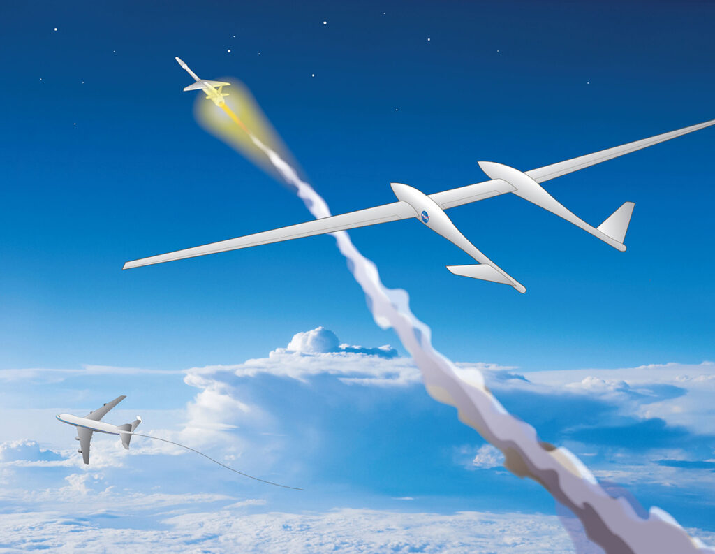 NASA предлагает запускать ракеты с планера