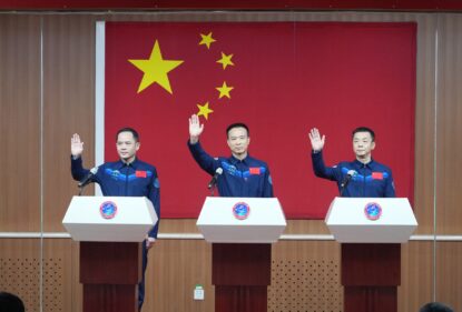 There are six taikonauts on board the Chinese space station