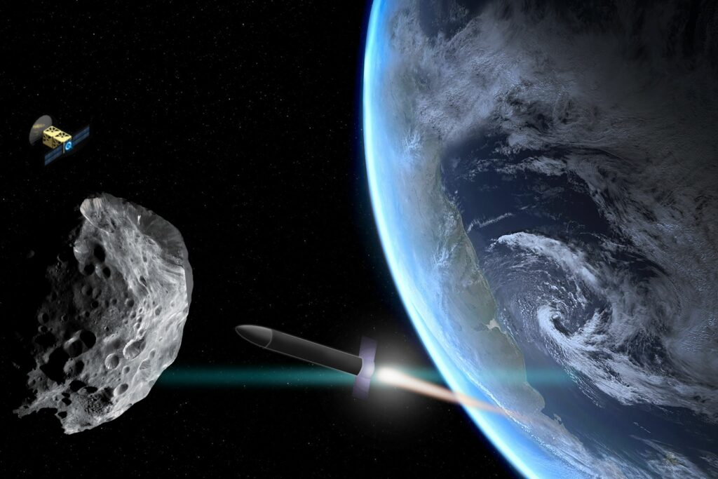 Отклонение астероида в последний момент