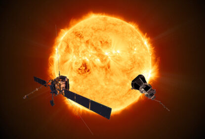 The sun in the focus of spacecraft