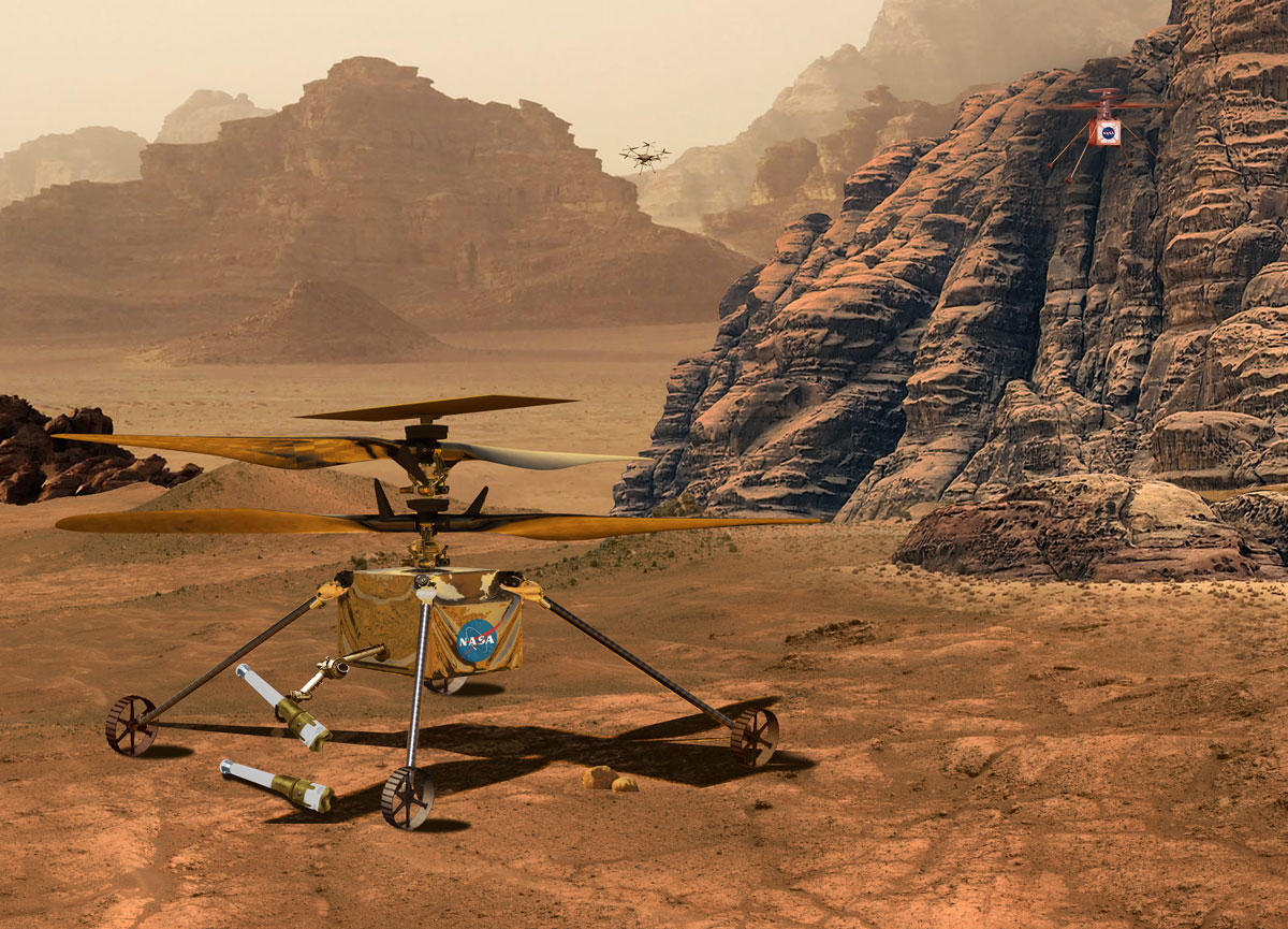 Прототип вертолета на основе Ingenuity, который будет собирать собранные образцы на Марсе в рамках миссии Mars Sample Return