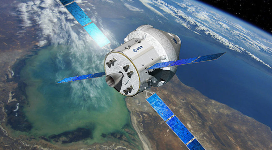 Європейський сервісний модуль, пристикований до корабля Orion демонструє, що ESA та NASA — союзники