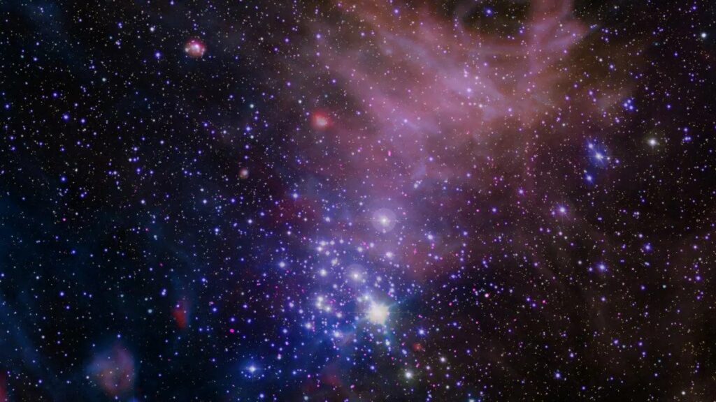 Рассеянное скопление NGC 3293, где есть молодые звезды