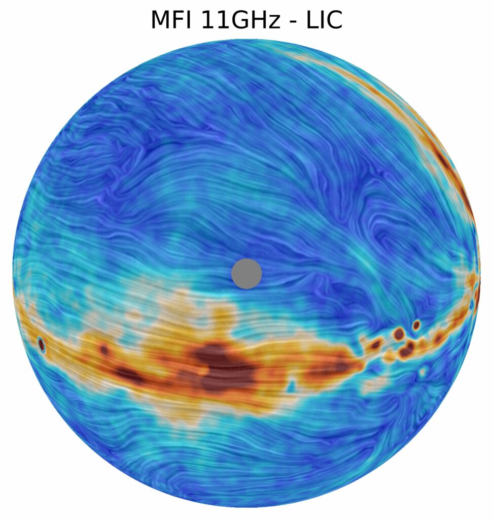 Карта микроволнового излучения нашей Галактики
