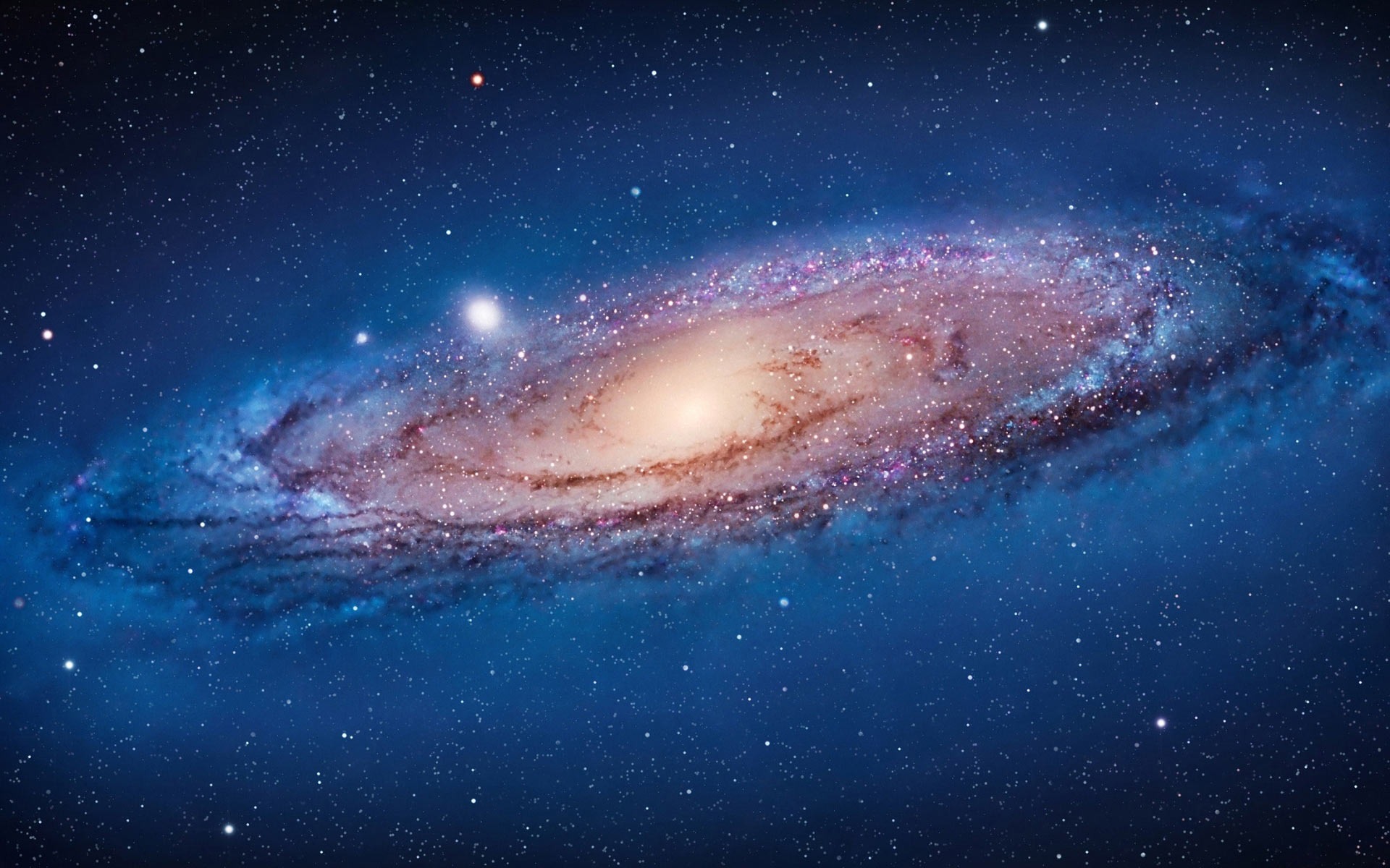 Andromeda catastrophe provokes a large-scale galactic migration