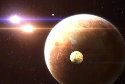 Планети з подвійними Сонцями, такі як цей гіпотетичний світ Татуїн