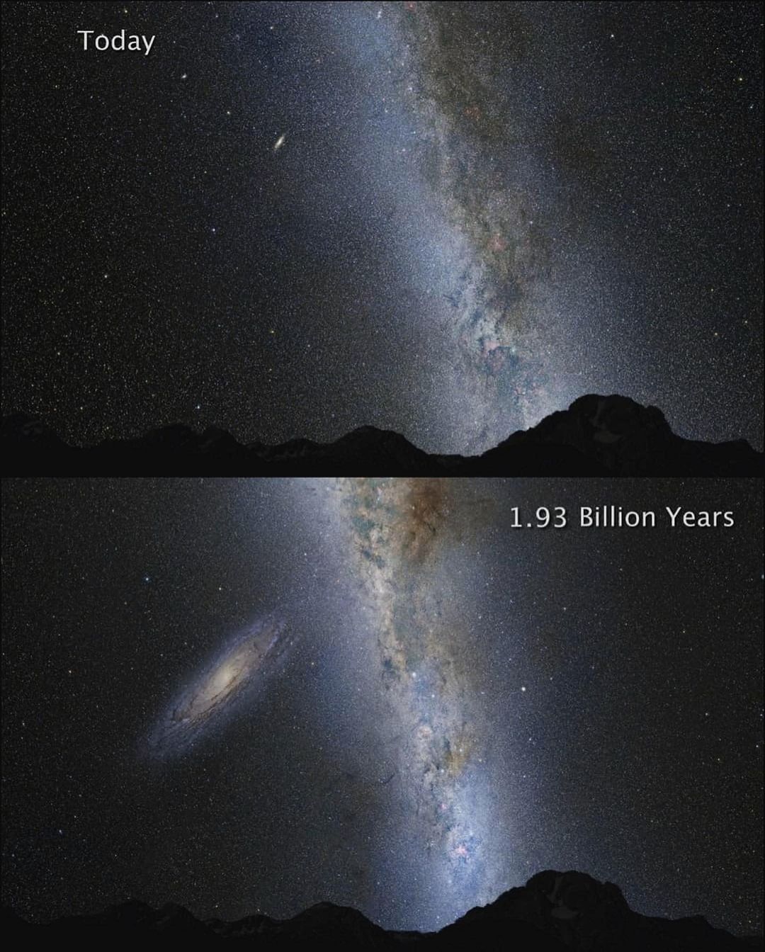 andromeda galaxy in the sky