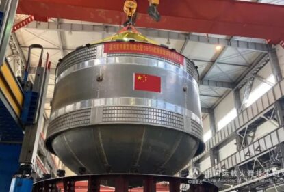 Топливный бак диаметром 9,5 метра изготовленный китайской компанией CALT