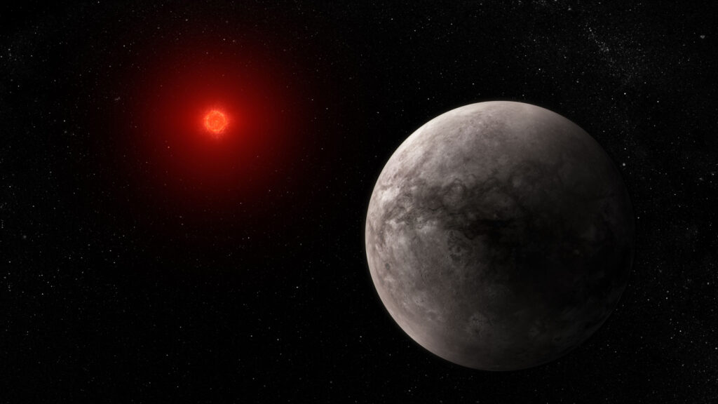 Горячая и лишенная атмосферы: James Webb измерил температуру каменной экзопланеты