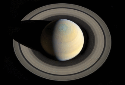 Враження художника про те, як Сатурн може виглядати через 100 мільйонів років