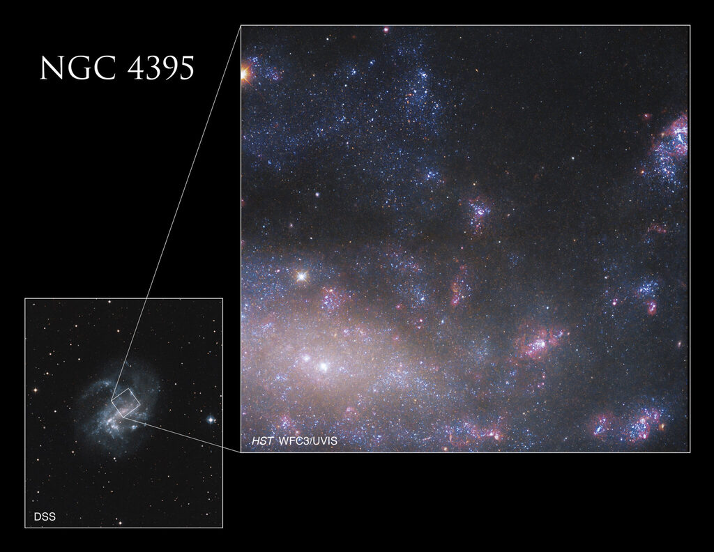 Hubble takes a stunning photo of the bright core of NGC 4395