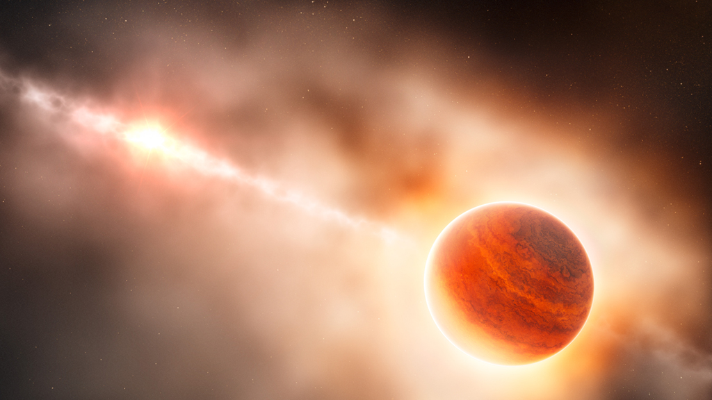 An abnormal flare on the star could be caused by the “extreme evaporation” of the planet