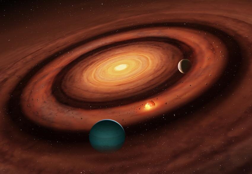 Планети, що формують космічний «сендвіч»