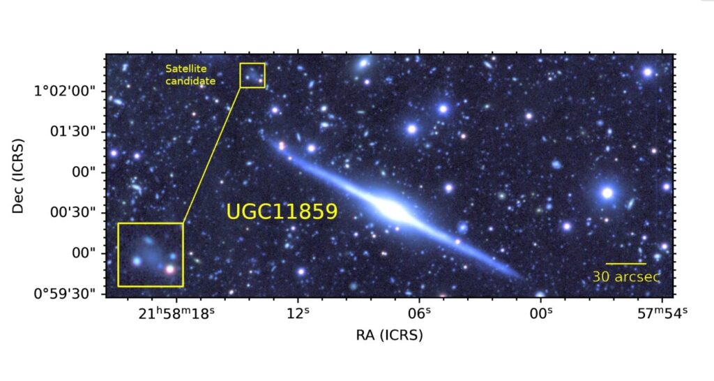 Ультратонкая галактика UGC 11859