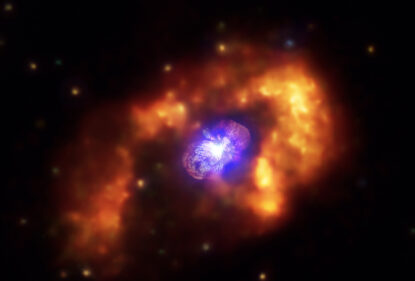 Chandra shows the consequences of the “Great Eruption” of a giant star