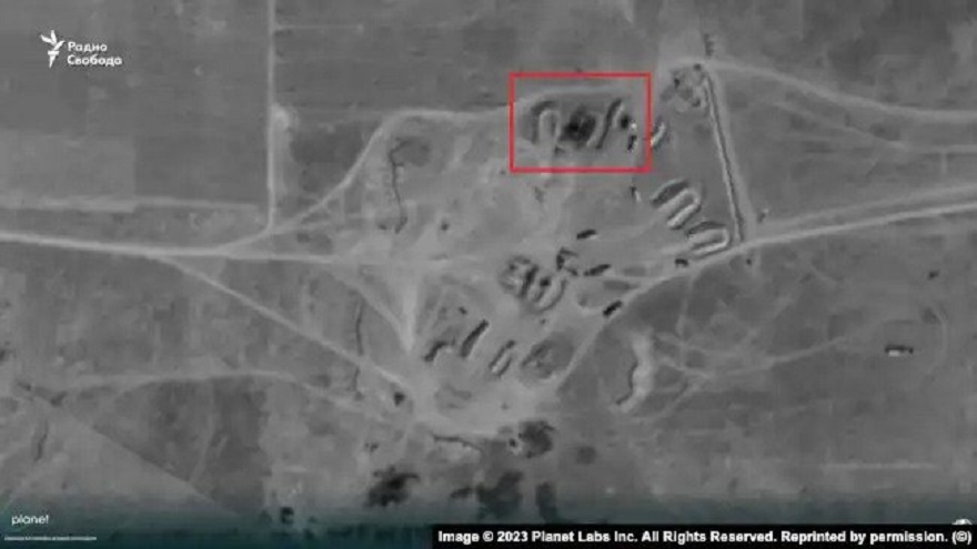 Satellite images show the destroyed air defense complex in Crimea