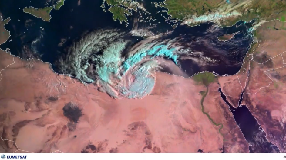 Ураган Деніел над Сахарою